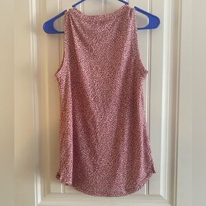 XS Pink Animal Print Athleta Tank Top